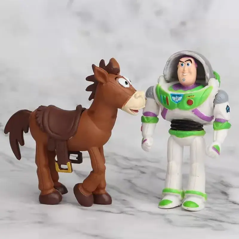 2025 Toy Story 7PCS Action Figure Toys Woody Jessie Buzz Lightyear Forky Pig Bear Figura Model set Doll Figurine Kids Gifts