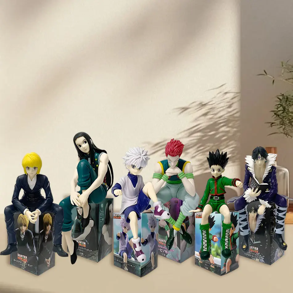 11-14cm Hunter x Hunter Gon Freecss Anime Figure Alluka Zoldyck Action Figure Chrollo Lucilfer/Kurapika Figurine Model Toys Gift