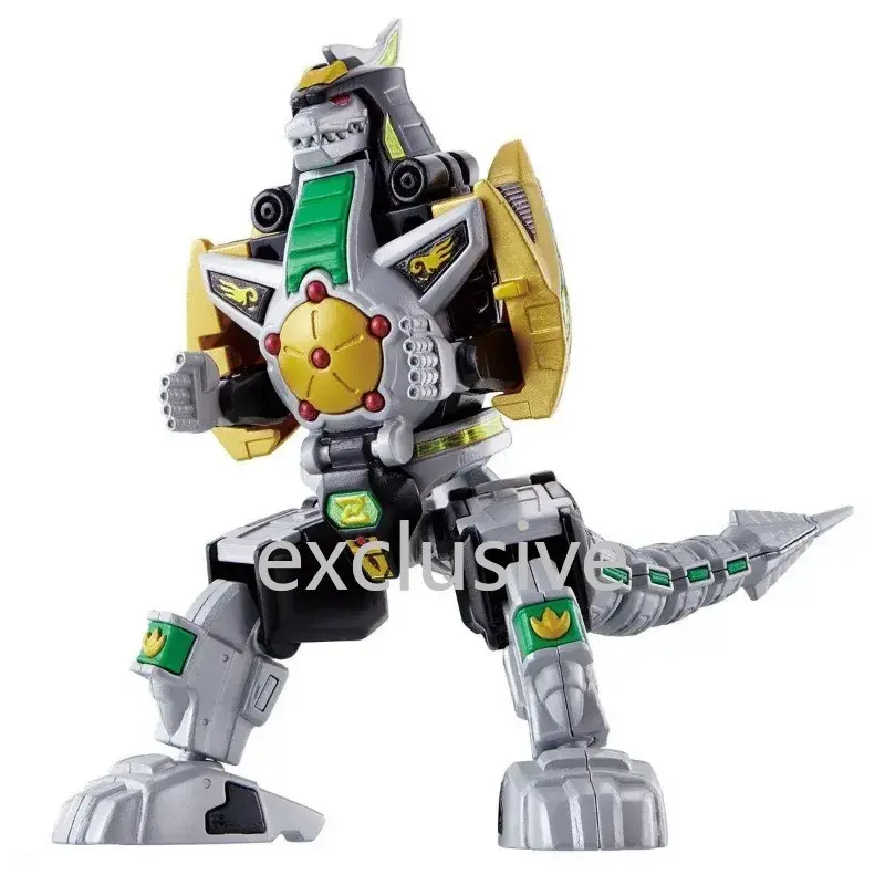 In Stock BANDAI Original Super Minpla SMP Mighty Morphin Megazord Rangers Anime Momel Action Figures Assemble Model Kit