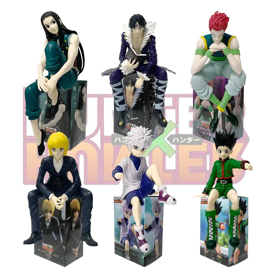 11-14cm Hunter x Hunter Gon Freecss Anime Figure Alluka Zoldyck Action Figure Chrollo Lucilfer/Kurapika Figurine Model Toys Gift