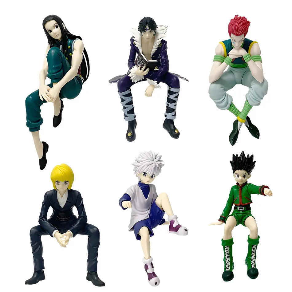 11-14cm Hunter x Hunter Gon Freecss Anime Figure Alluka Zoldyck Action Figure Chrollo Lucilfer/Kurapika Figurine Model Toys Gift