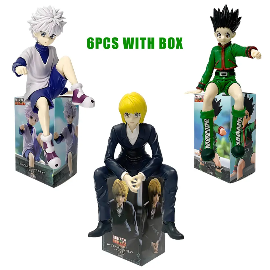 11-14cm Hunter x Hunter Gon Freecss Anime Figure Alluka Zoldyck Action Figure Chrollo Lucilfer/Kurapika Figurine Model Toys Gift