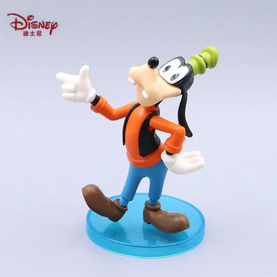 6-Piece Set Disney Characters Mickey Mouse Minnie Mouse Birthday Party Cake Decoration PVC AnimeCharacters Children'sToyGift