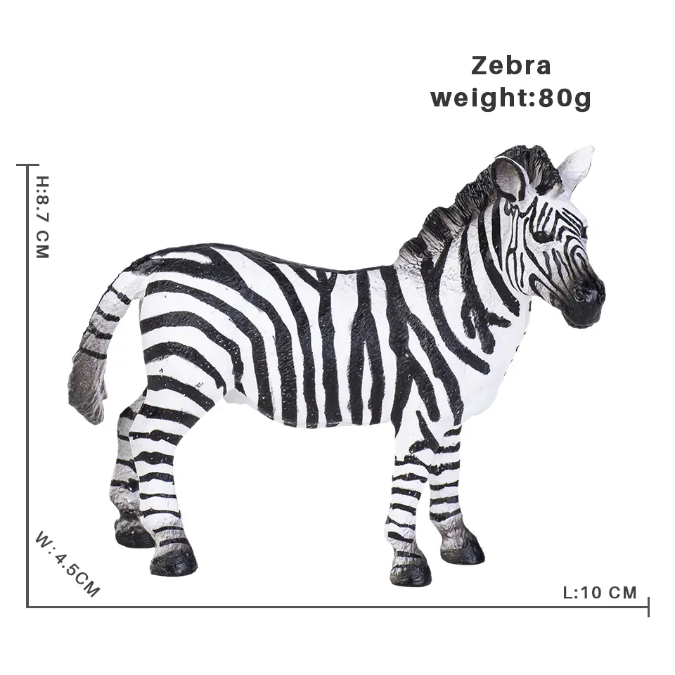 Solid Simulation Wild Zoo Animal Chimpanzees Giraffe Zebra Model Action Figures Bear Hippo Rhino Figurines Toy for Children