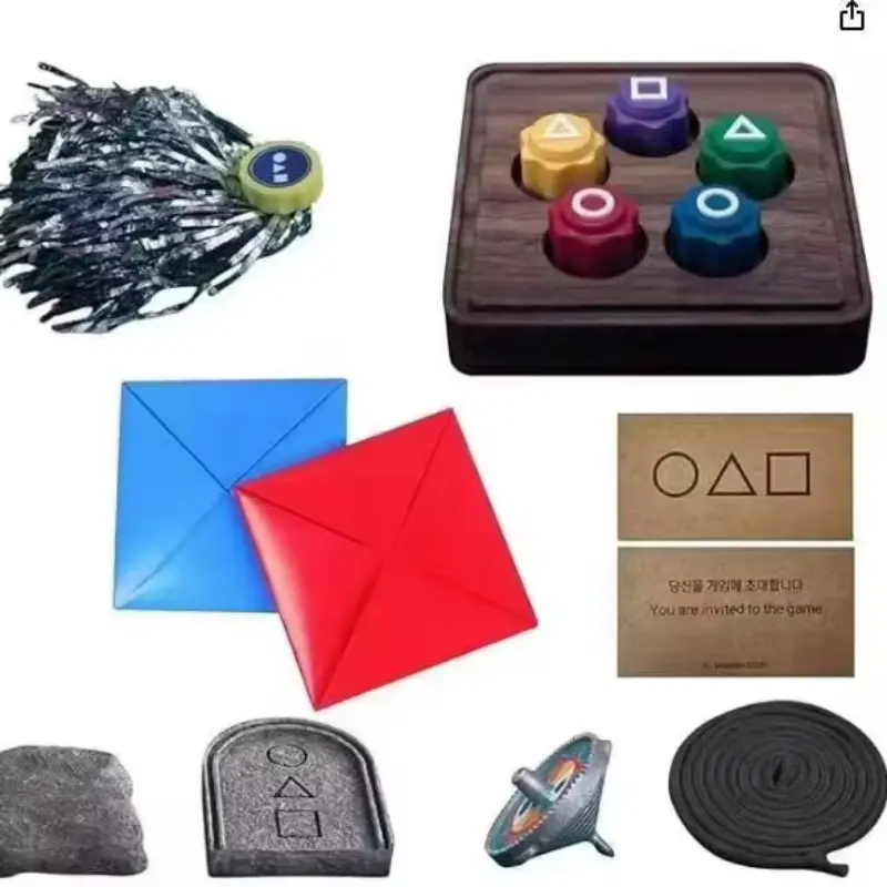 Board Game Korean Folk Game Set (Korean Traditional Play Game)- Jebi Chagi Gong-gi Biseokchigi Paeng-y DDAKJI Family Travel Game