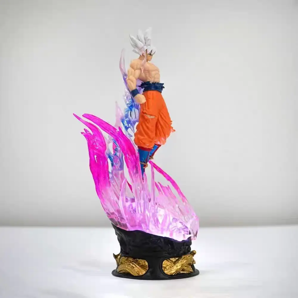 25cm/9.8inches Dragon Ball Anime Character Goku Ultra Luminous Super Saiyan PVC Action Figure Figurine Model Collection Toy Gift