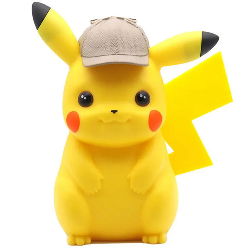 Pokemon Anime Figure Detective Kawaii Pikachu Straw Cup Cute Children's Gift