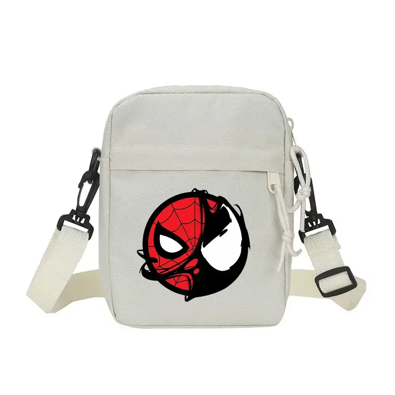 Venom Marvels Shoulder Bag Canvas Square Anime Crossbody Pack Men Cool Travel Portable Pouch Casual Simple Boys Messenger Bags