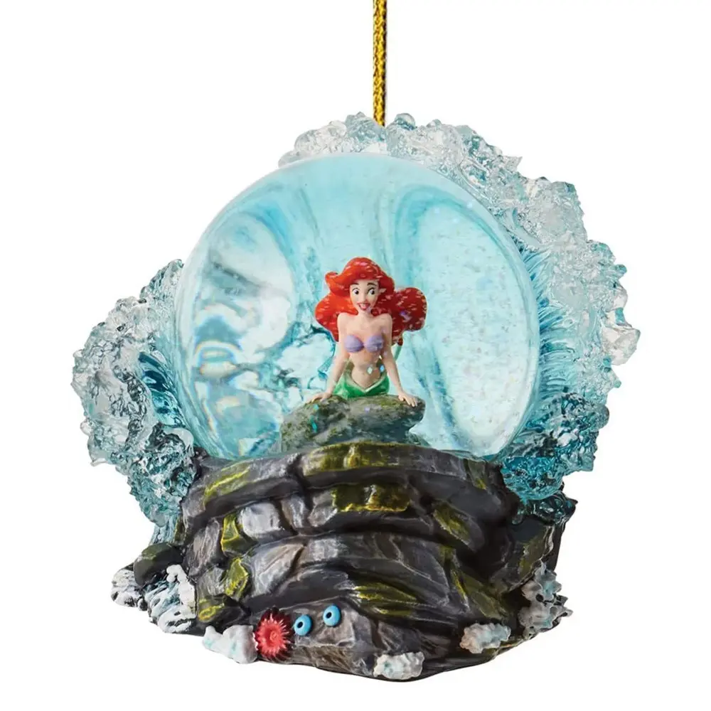 Disney Princess Christmas Tree Decoration Pendant Anime Kawaii Snow White Ariel Jasmine Fashion Acrylic Plane Toys Xmas Gifts