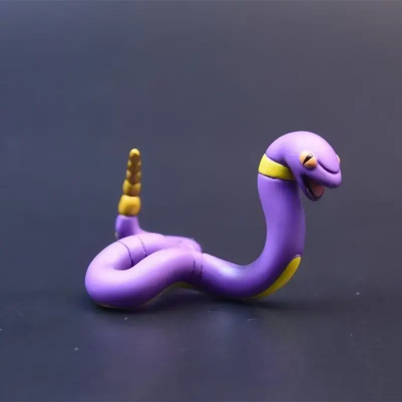 New Anime Pokemon  Figure 023 Ekans  024Arbok Figures Statue Collectible Model Ornament Toys Desk Decor PVC Kid Custom Birthday