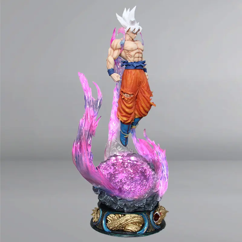 New Dragon Ball Son Goku 25cm Anime Figure Ultra Instinct Super Saiyan Figurine Statue Pvc Statue Model Ornament Collection Gift