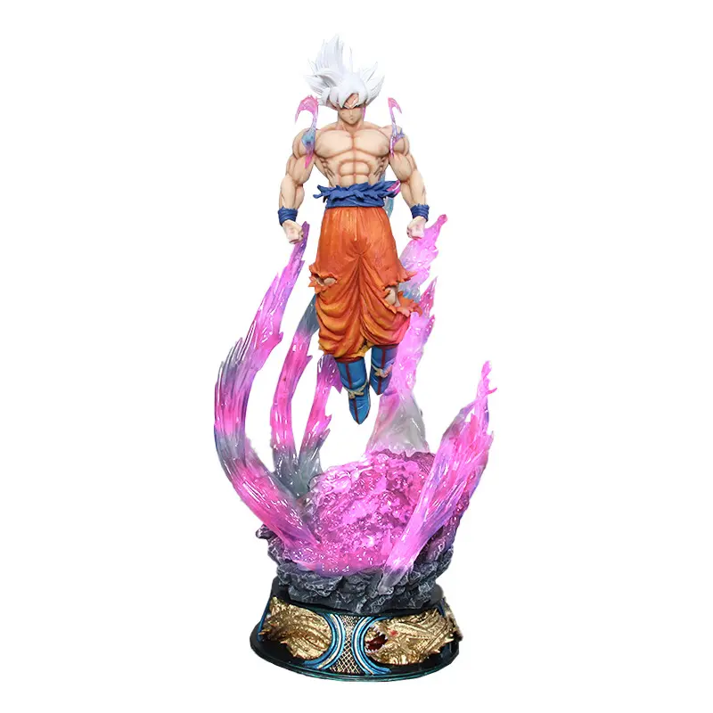 New Dragon Ball Son Goku 25cm Anime Figure Ultra Instinct Super Saiyan Figurine Statue Pvc Statue Model Ornament Collection Gift