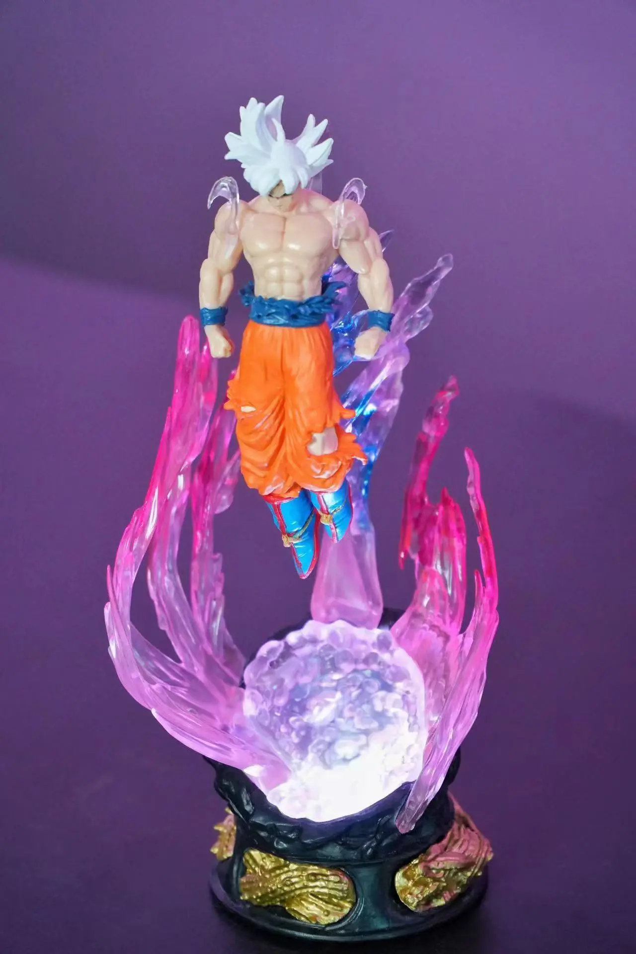 New Dragon Ball Son Goku 25cm Anime Figure Ultra Instinct Super Saiyan Figurine Statue Pvc Statue Model Ornament Collection Gift