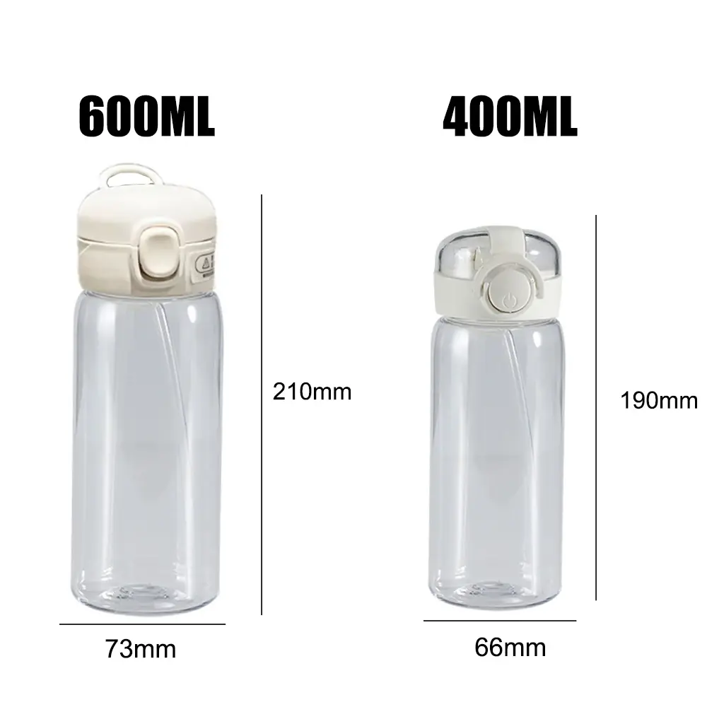 Straw Water Cup The Octonauts Transparent 400\600ml Childrens Drinking Water Bottle Plastic Portable Outdoor Sports Holiday Gift