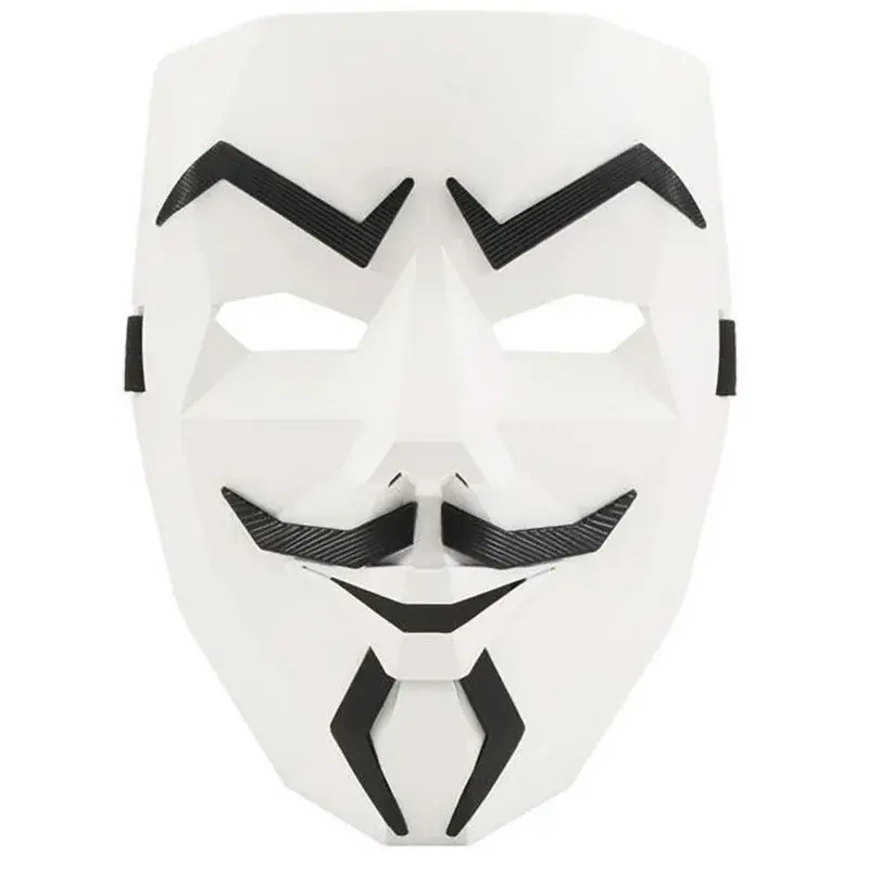 Spy Ninjas Project Zorgo Hacker Mask Black White V For Vendetta Hackers Cos Mask Halloween Cosplay Party Diy Masks Children Toys