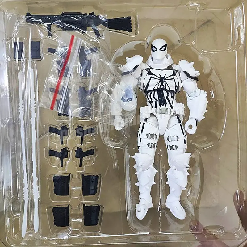 Revoltech Agent Anti-Venom Action Figure Model Toys PVC Marvel Collection Amazing Yamaguchi Agent Venom Eugene Thompson Figurine