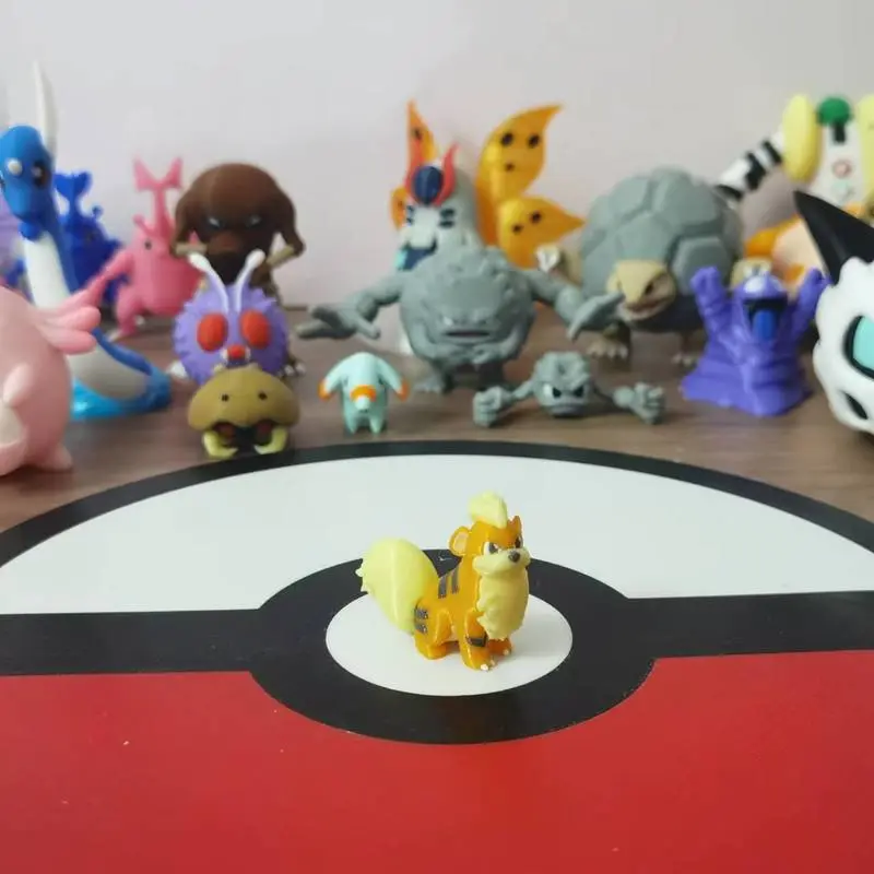 Anime Arcanine Growlithe Cartoon Character Proportion World 1:20 Diy 3D Printing Kawaii Character Desktop Model Kids Toys Gifts