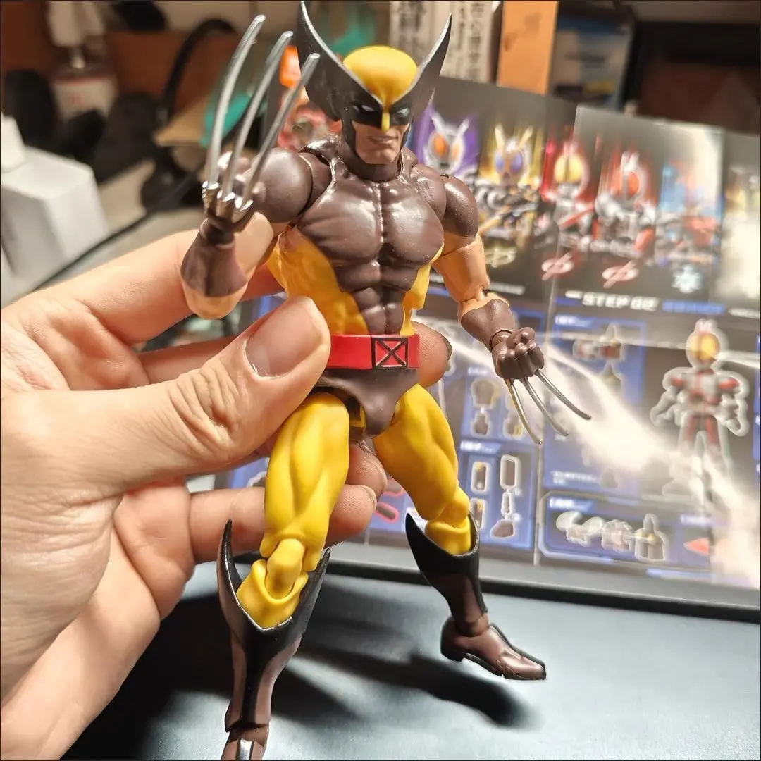 Ct Toys Wolverine Mafex 096 Figure Mafex 138  Brown Comic Ver X-Men Anime Action Figure Figurine Model Statue Gifts Toys