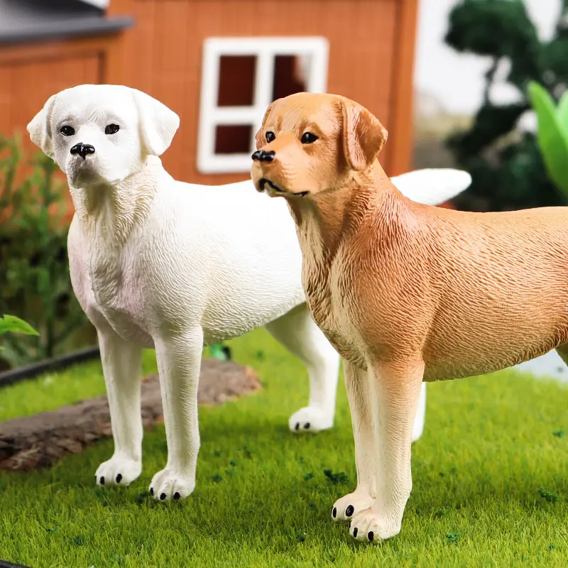 Oenux Dog Animals Model Husky German Shepherd Rottweiler Saint Bernard Action Figure Puppy Figurines PVC Collection Toy Kid Gift