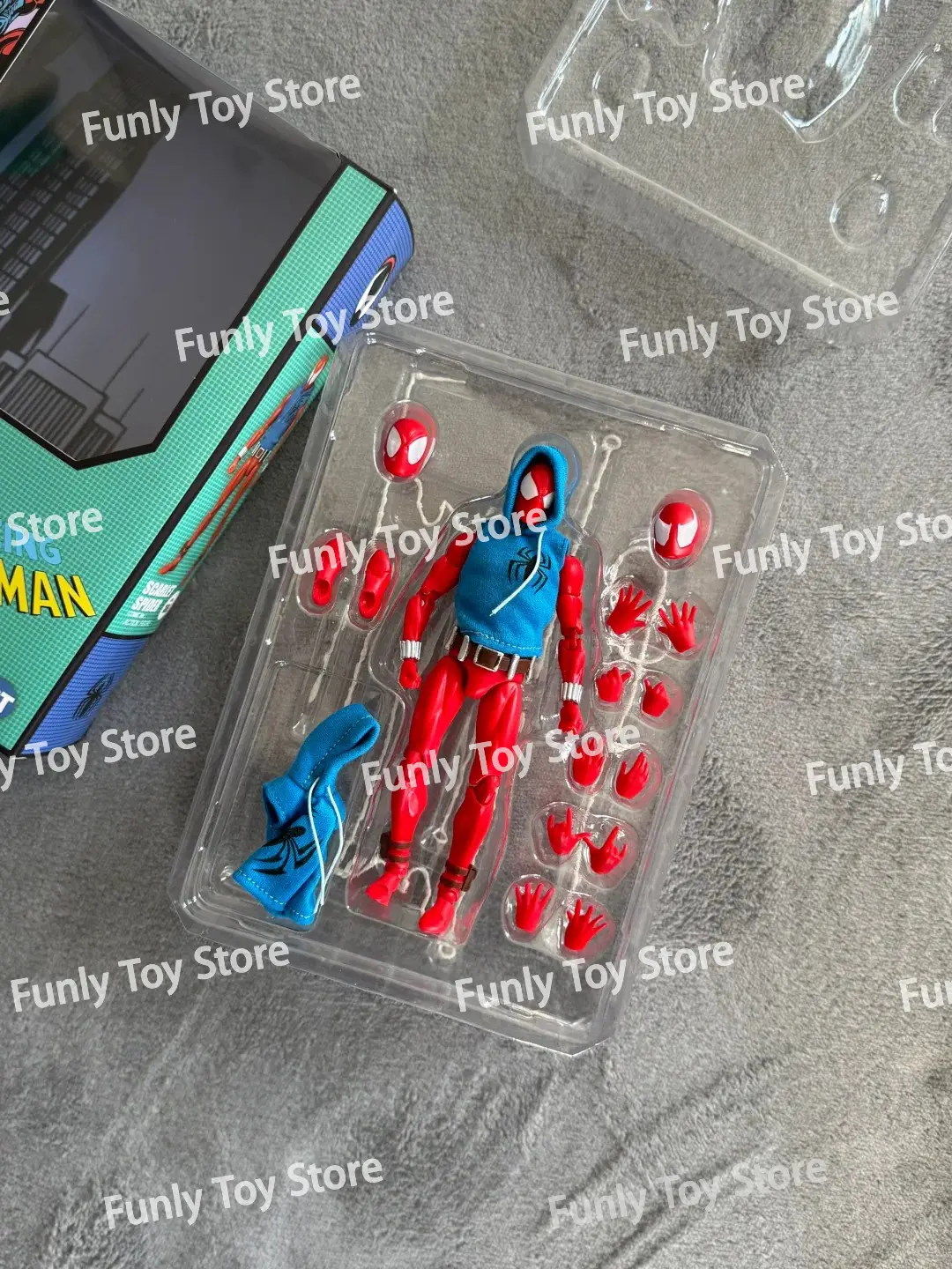 In Stock Ct Toys Spiderman Mafex 186 Scarlet Spider The Amazing Spider-Man Comic Version Anime Action Figure Customized Gift Toy