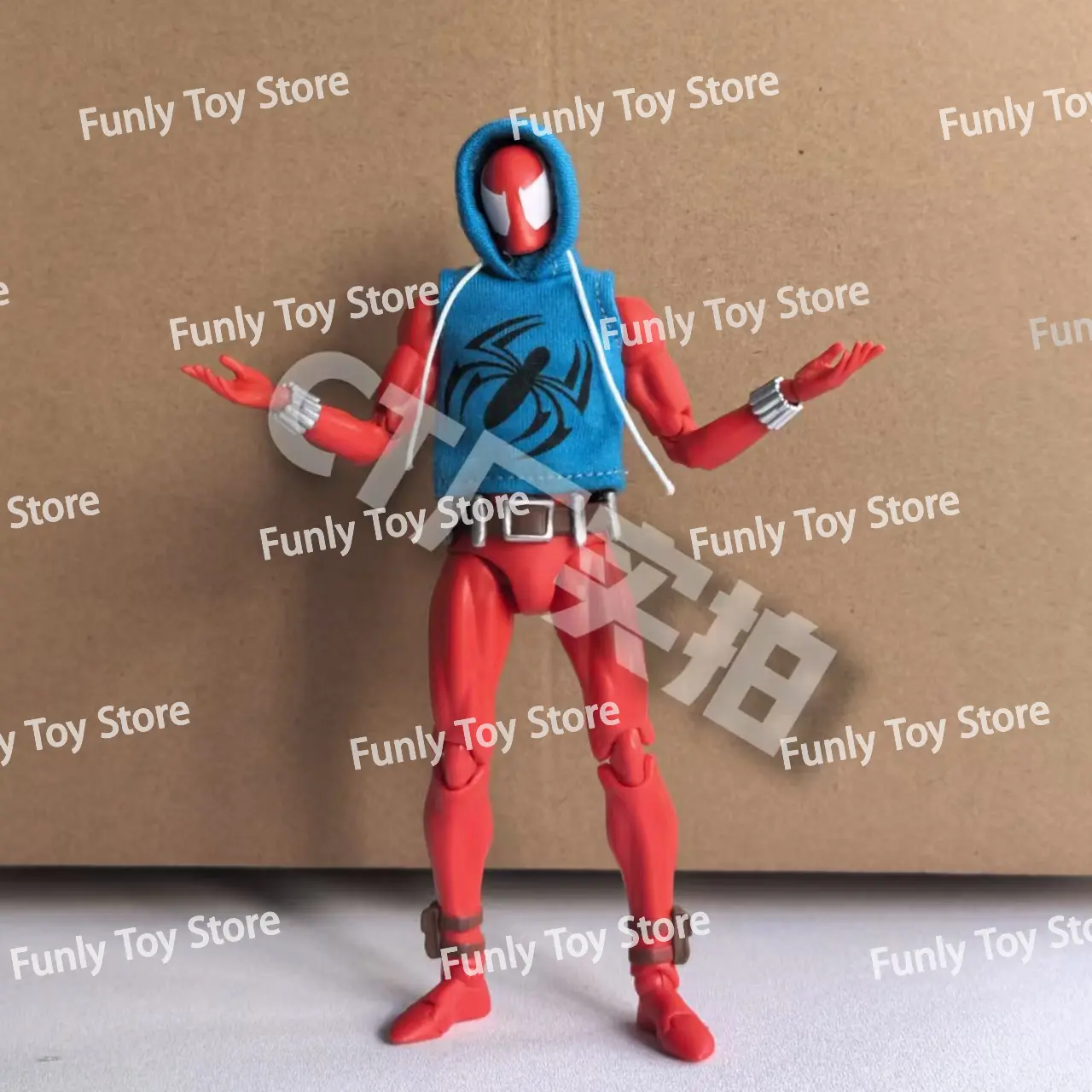 In Stock Ct Toys Spiderman Mafex 186 Scarlet Spider The Amazing Spider-Man Comic Version Anime Action Figure Customized Gift Toy