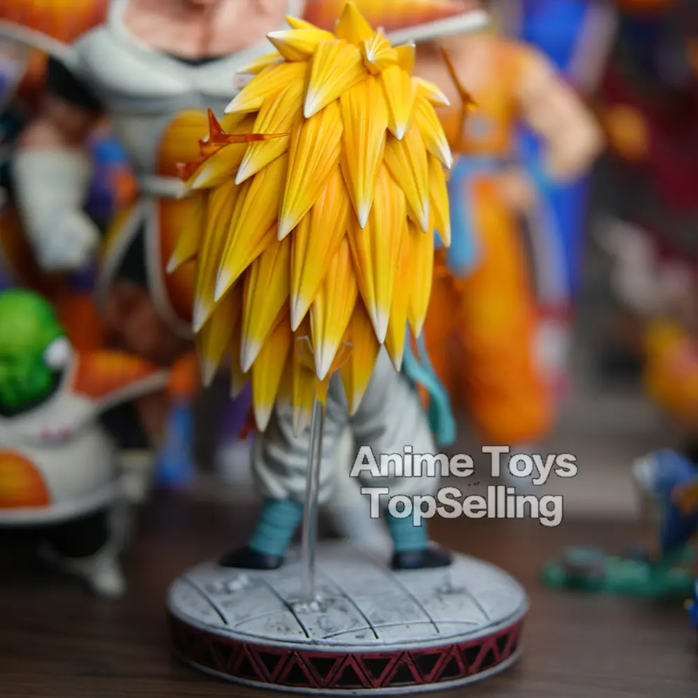 25cm/9.84in Anime Dragon Ball Z Figure Super Saiyan 3 Gotenks Figure SSJ3 Gotenks PVC Collectible Model Toys Gifts