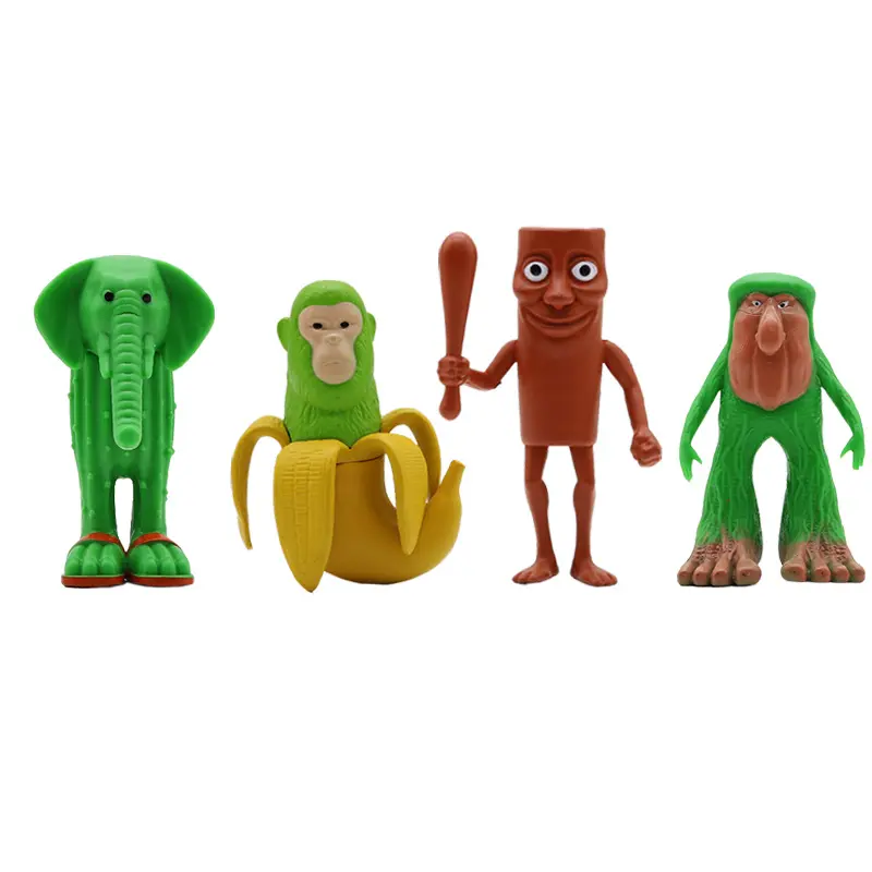 1-24pcs Tung Tung Tung Sahur Figure Toy Trallelo Tralala Toy Trallelo Tralala Statue of Shark Lirili Larila TungTung Sahur