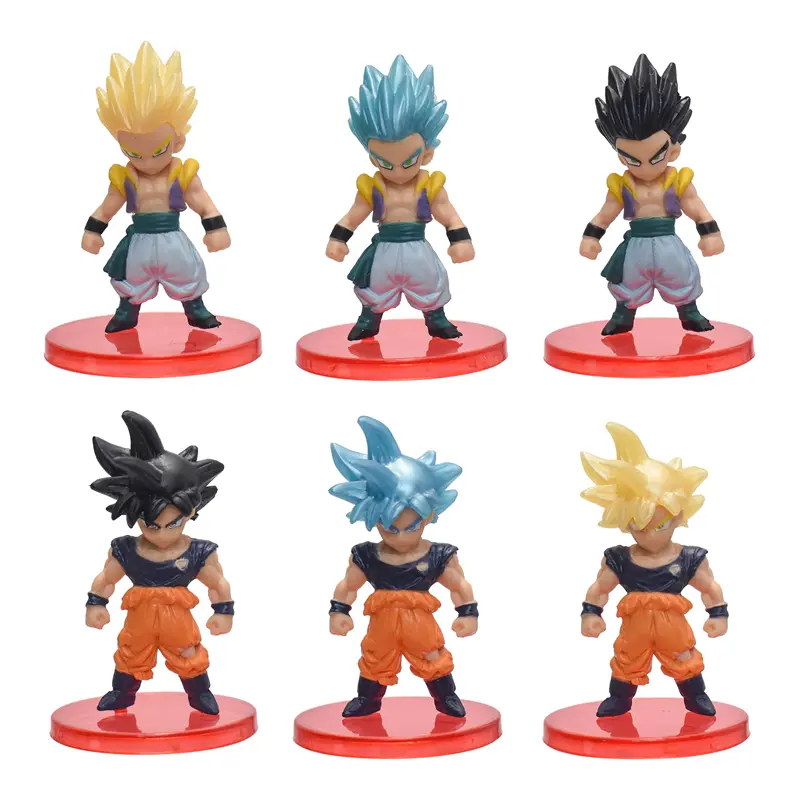 21Pcs/Set Dragon Ball Mini Figure Toys Super Saiyan Goku Vegeta Anime Action Figurine Collections DBZ Model Dolls Birthday Gifts