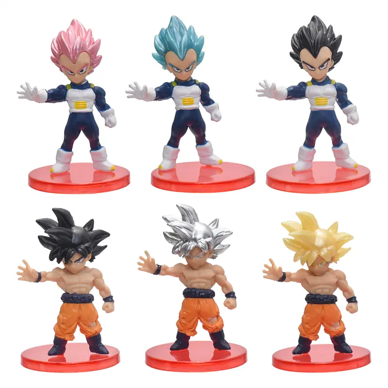 21Pcs/Set Dragon Ball Mini Figure Toys Super Saiyan Goku Vegeta Anime Action Figurine Collections DBZ Model Dolls Birthday Gifts
