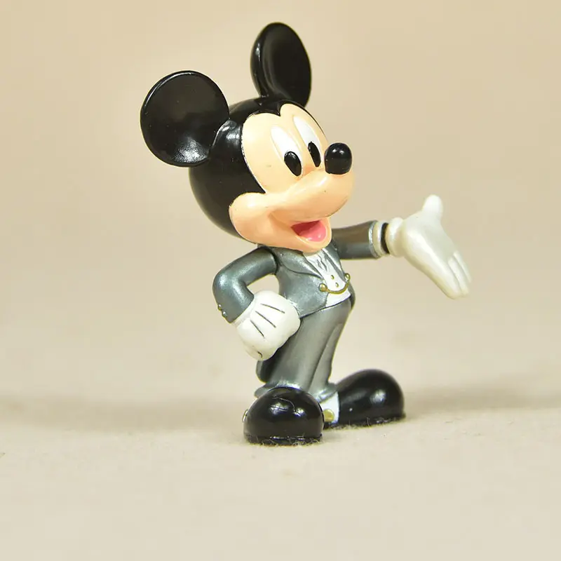 2 pcs/set Disney 7 cm Minnie Mickey Mouse marry Action disney China red  dolls  kids Toy Figures wedding present  gift