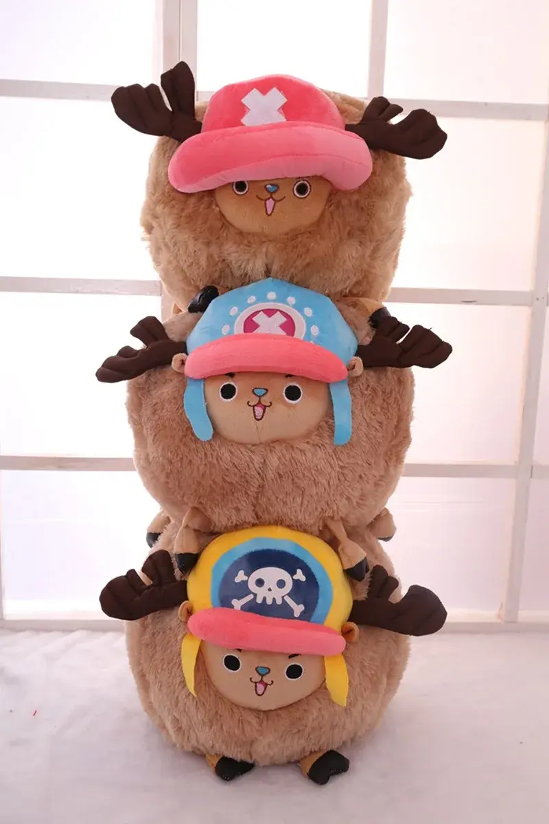 35CM One Piece Tony Tony Chopper Stuffed pillow Doll Soft PP Cotton Cute Pet Cushion Hand warmer Toys
