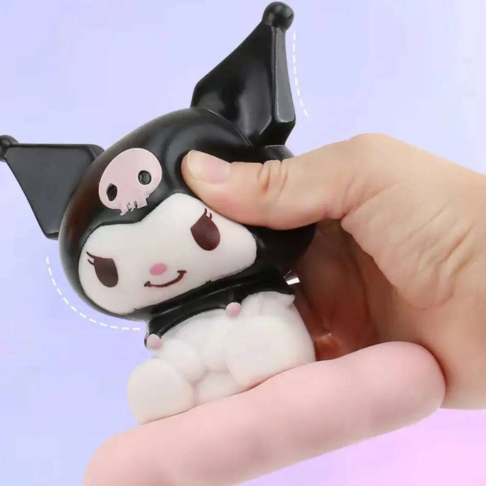 Sanrio Hello Kitty Kuromi Cinnamoroll Kawaii Night Light Glowing Children Toy Bedside Lamp Anime Cute Children Kid Present Gifts