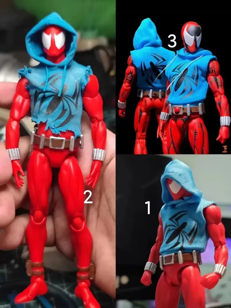 Ct Toys Scarlet Spider Action Figure Mafex 186 Ben Reily Figures Comic Ver. Spider-Man Anime Collection Ko Figure Model Toy Gift