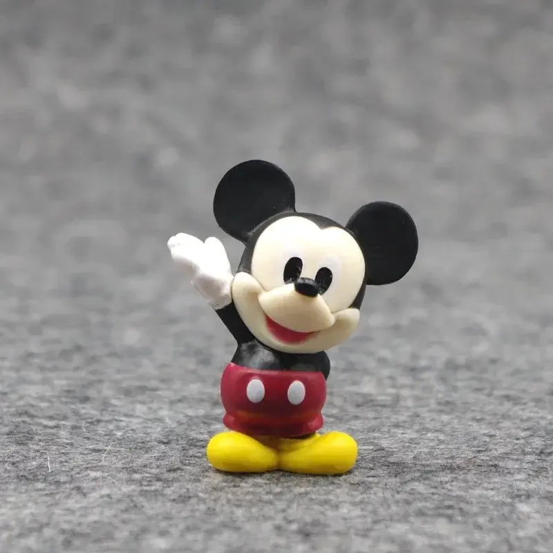 6Pcs MIniso Anime Mickey Mouse Action Figure Minnie Pooh Bear Dumbo Kawaii Cartoon Doll PVC Collectible Model GK Toy Kids Gift