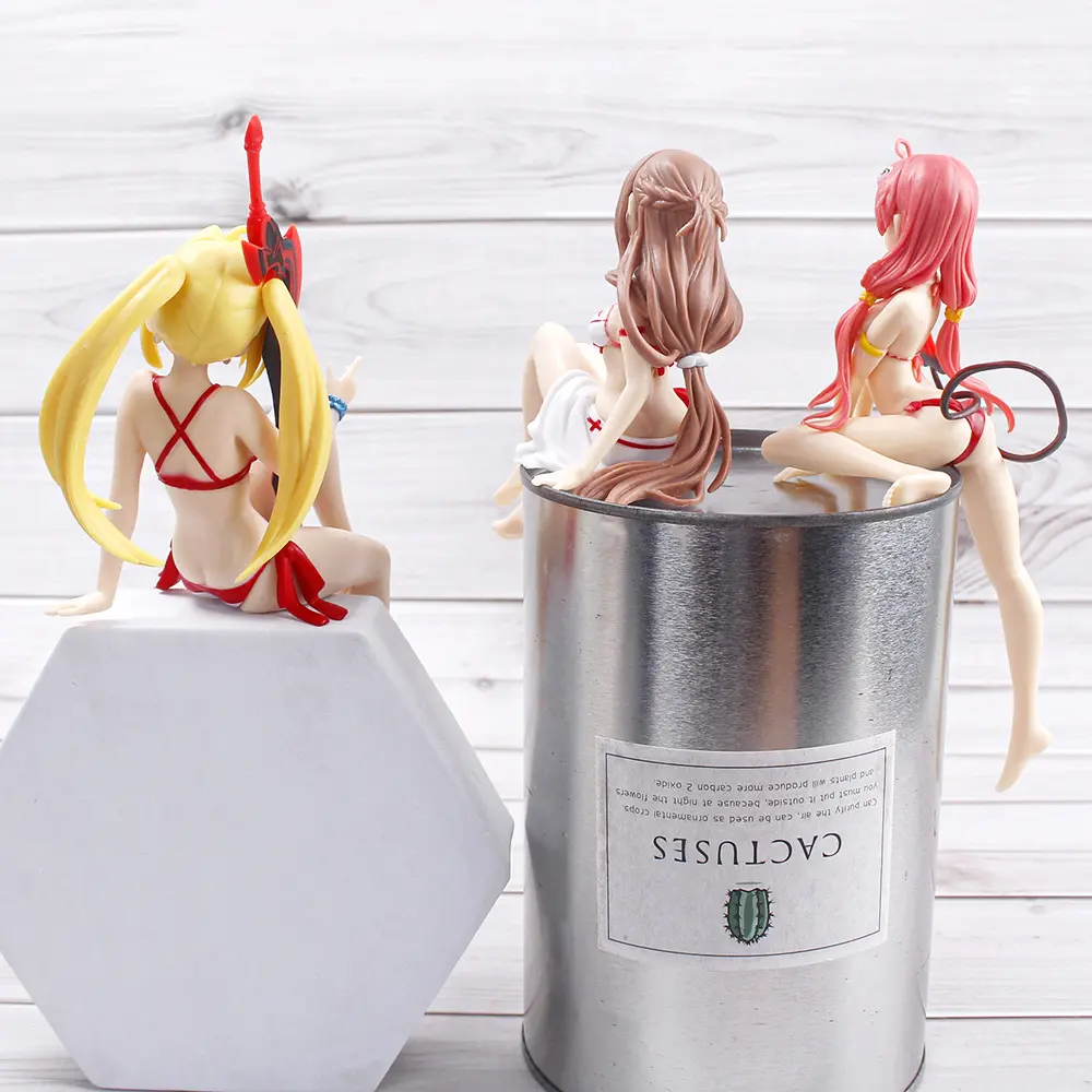 3 style Sexy Bikini Girl Yuuki Asuna Action Figure Anime Collection Peripherals Doll Cute Model Toys  Car Ornaments