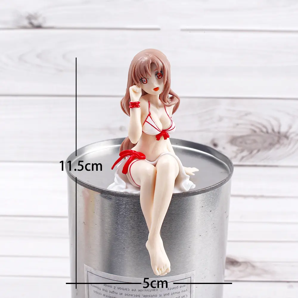 3 style Sexy Bikini Girl Yuuki Asuna Action Figure Anime Collection Peripherals Doll Cute Model Toys  Car Ornaments