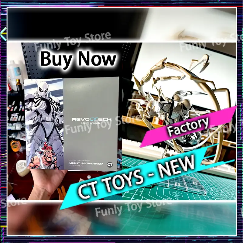 Ct Toys Spiderman Web Man Mafex 190 Spidey Webman 185 Agent Anti Venom Amazing Yamaguchi Anime Action Figure Customized Toys
