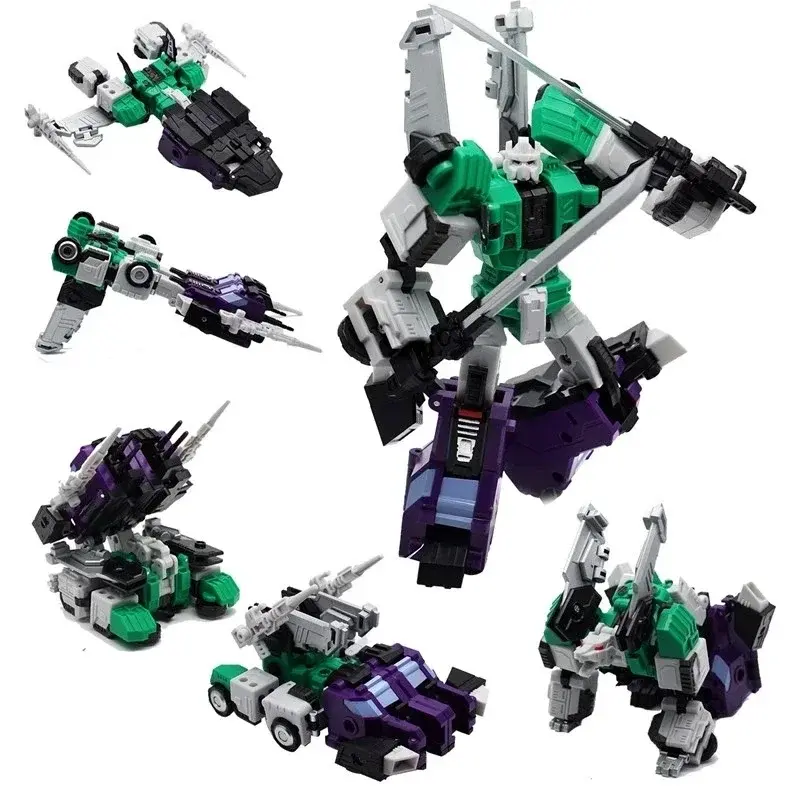 Transformation Robot MFT Sixshot MF27 MF-27 G1 Manga G1 Action Figure Model Kit Anime Collection Kids Toys for Children Gifts