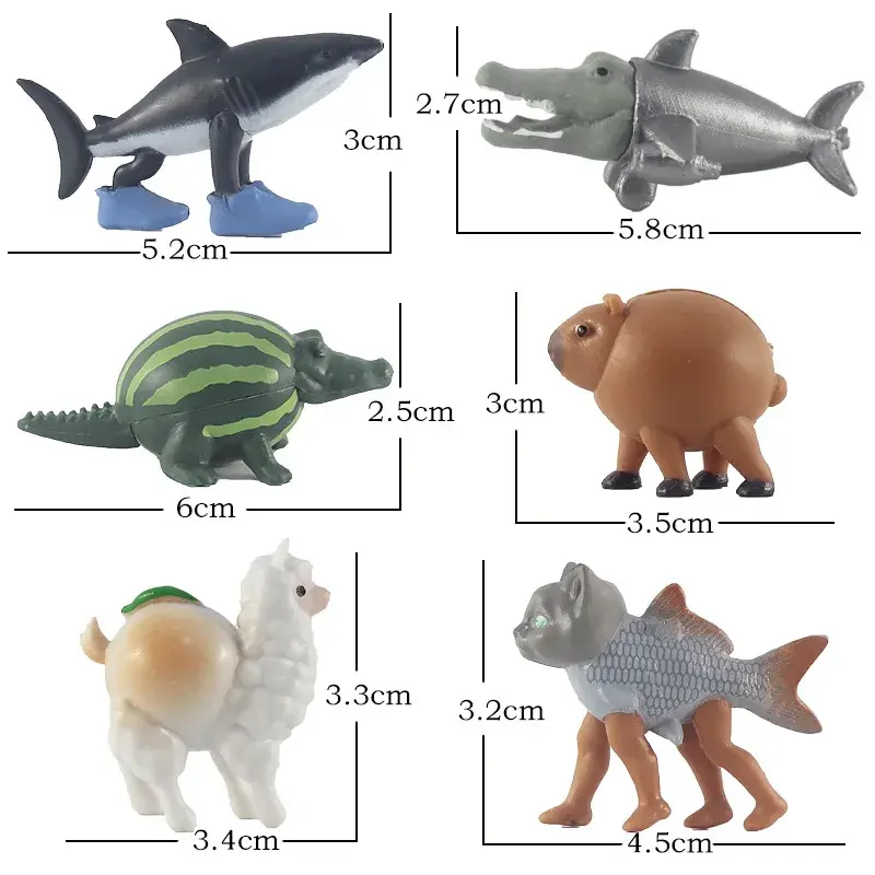 24pcs/Set Tung tung tung Sahur Figuras Model PVC Italian Brainrot Tun Tung Tung Sahur Action Figures Toys