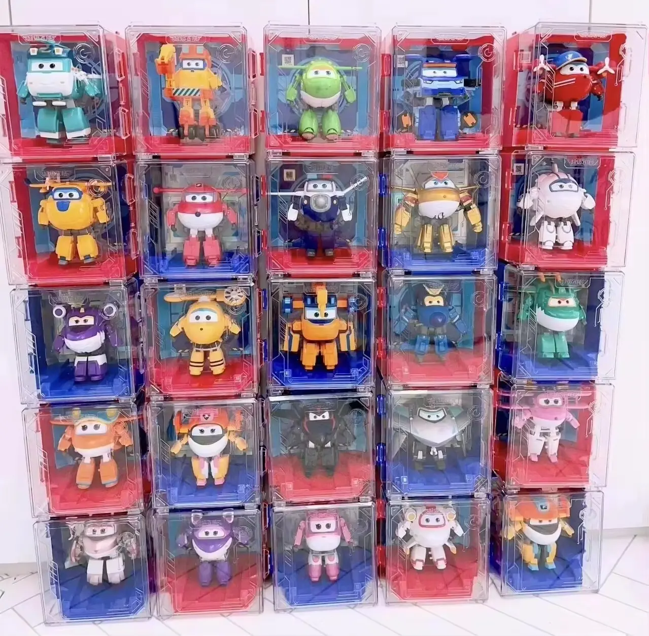 New Super Wings 2" Scale Mini Transforming Anime Deformation Plane Robot Hot  Action Figures Transformation Toys For Kids Gifts