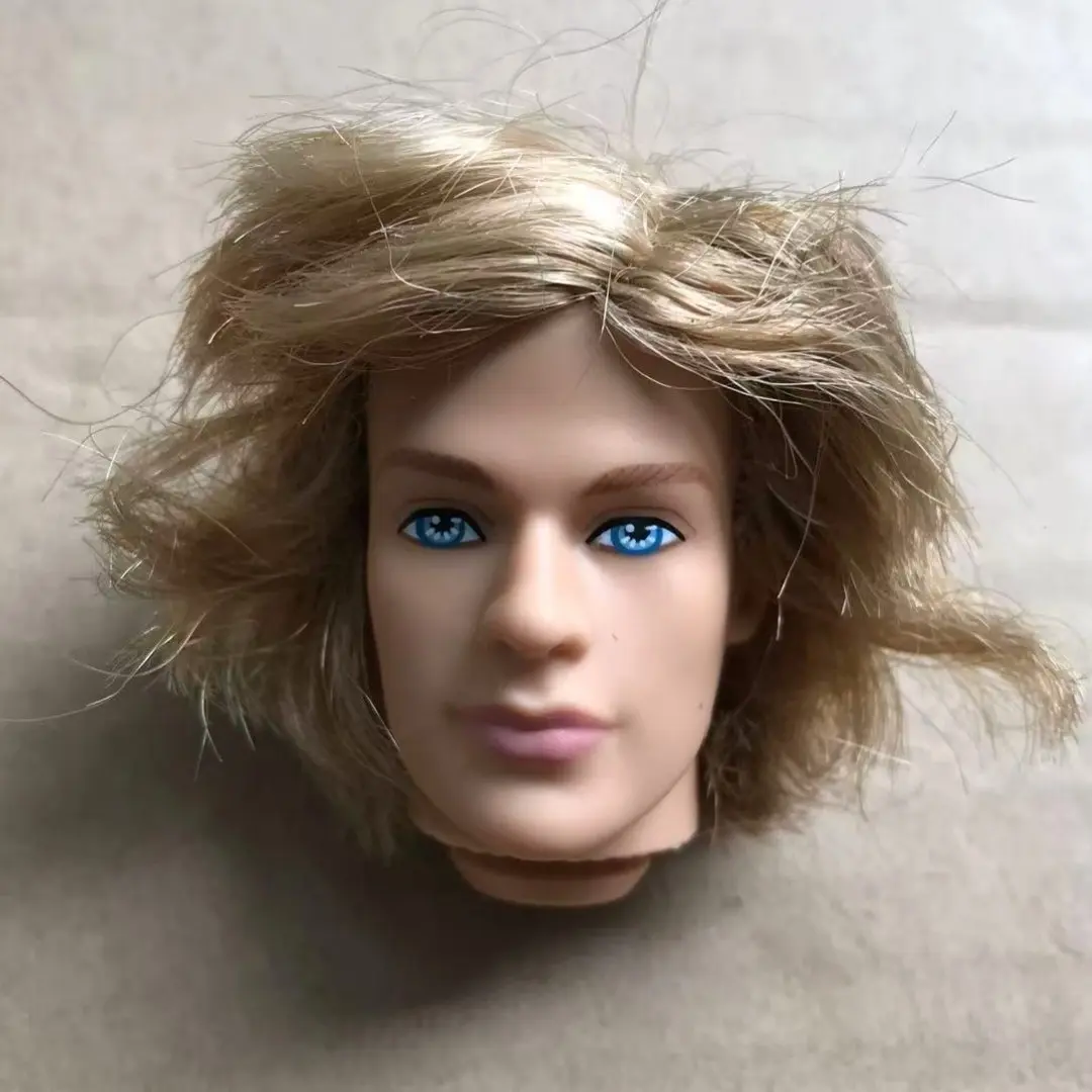1/6 Male Doll Heads DIY Dressing Doll Heads Ken Doll Parts Beige Skin Doll Accessories Parts