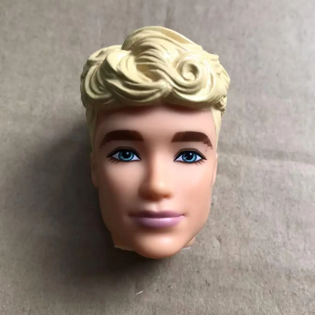 1/6 Male Doll Heads DIY Dressing Doll Heads Ken Doll Parts Beige Skin Doll Accessories Parts