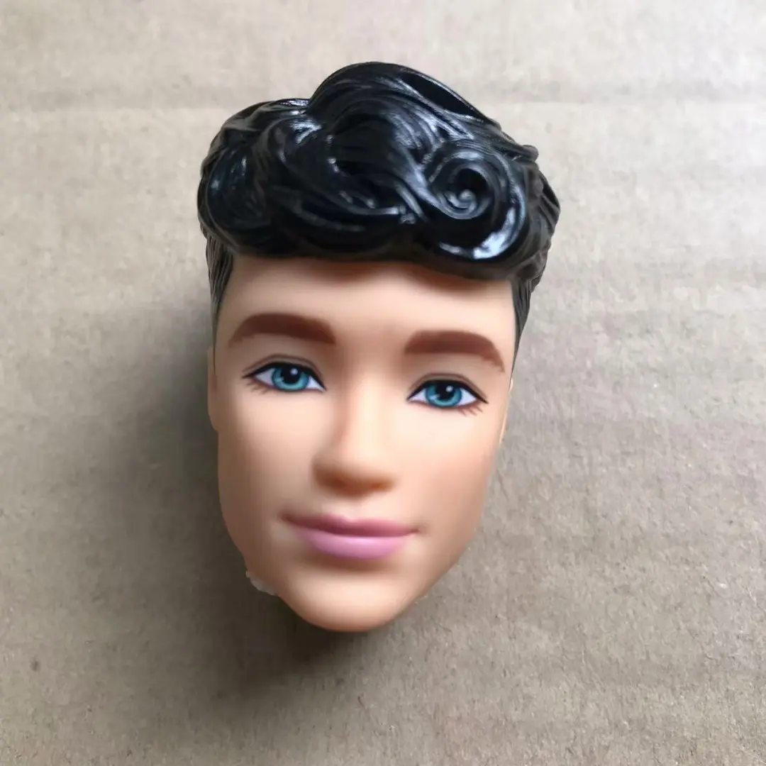 1/6 Male Doll Heads DIY Dressing Doll Heads Ken Doll Parts Beige Skin Doll Accessories Parts