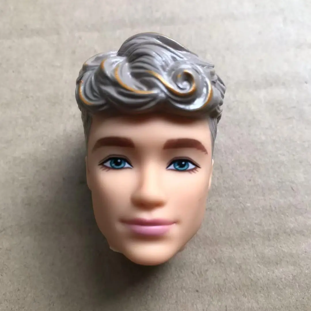 1/6 Male Doll Heads DIY Dressing Doll Heads Ken Doll Parts Beige Skin Doll Accessories Parts