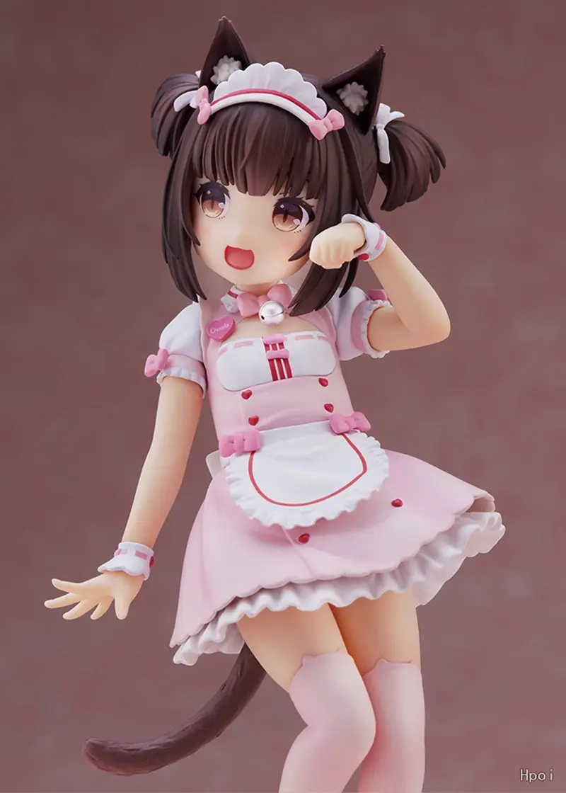 18cm NEKOPARA Anime Figure Kawaii Girl Chocola Action Figure Cute Maid Vanilla Figurine PVC Collection Model Doll Toys Gifts