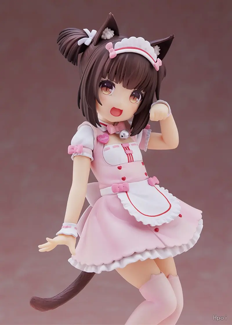 18cm NEKOPARA Anime Figure Kawaii Girl Chocola Action Figure Cute Maid Vanilla Figurine PVC Collection Model Doll Toys Gifts