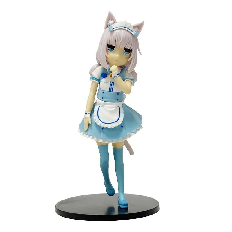 18cm NEKOPARA Anime Figure Kawaii Girl Chocola Action Figure Cute Maid Vanilla Figurine PVC Collection Model Doll Toys Gifts