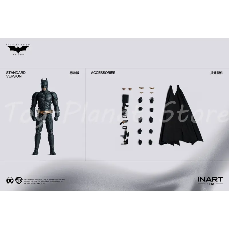 In Stock INART Studio Batman DC The Dark Knight Trilogy 1/12 Bat Man Anime Action Figure Statue Figurine Model Custom Gifts Toys