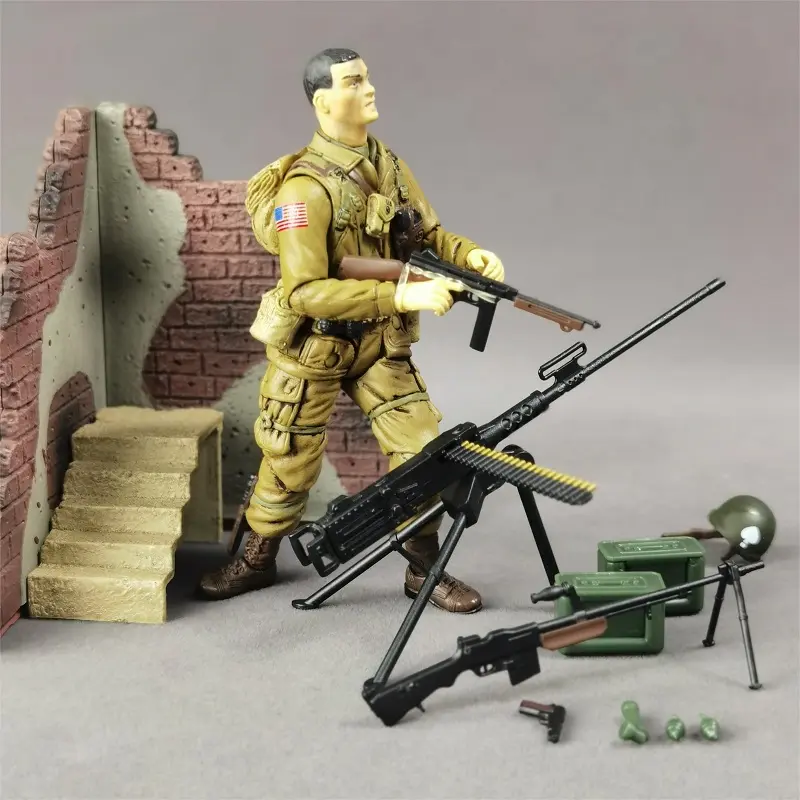 In Stock 1/18 Scale Bbi Soldier 1944 Normandy Landed Wwii Military Male Action Figure Model Toys Collections Ornaments Gifts