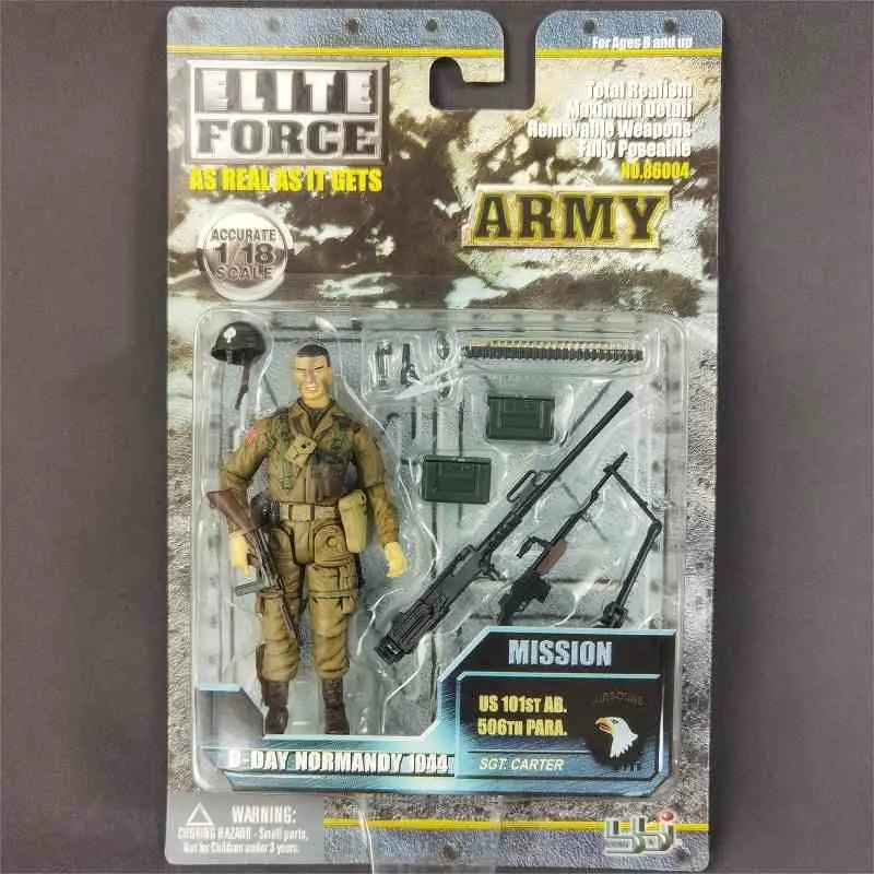 In Stock 1/18 Scale Bbi Soldier 1944 Normandy Landed Wwii Military Male Action Figure Model Toys Collections Ornaments Gifts